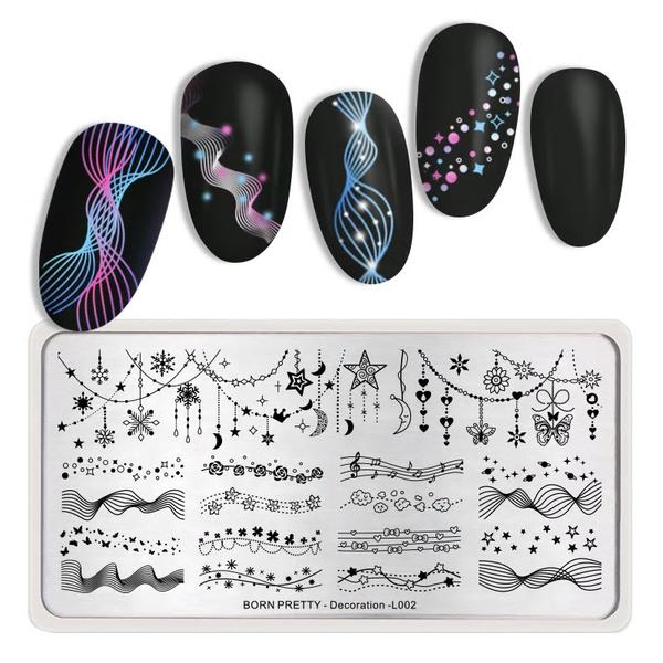Метален шаблон Born Pretty Decoration L002