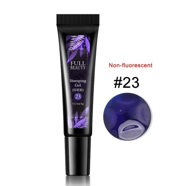 Синьо-лилава гел боя за печат 8ml.