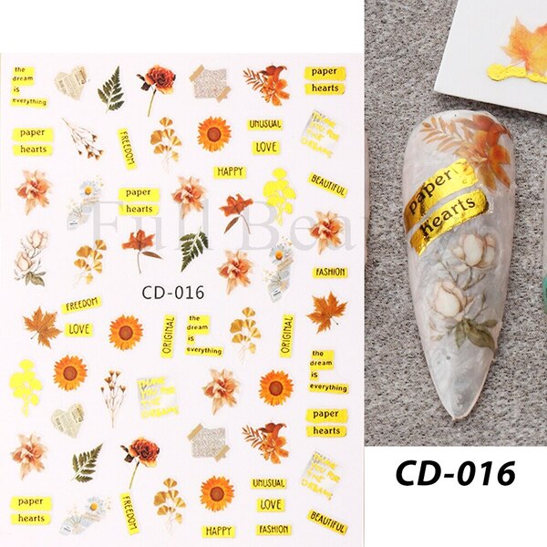 Стикер със златни орнаменти CD-016