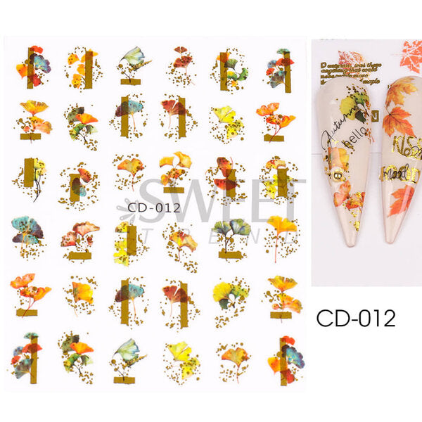 Стикер със златни орнаменти CD-012