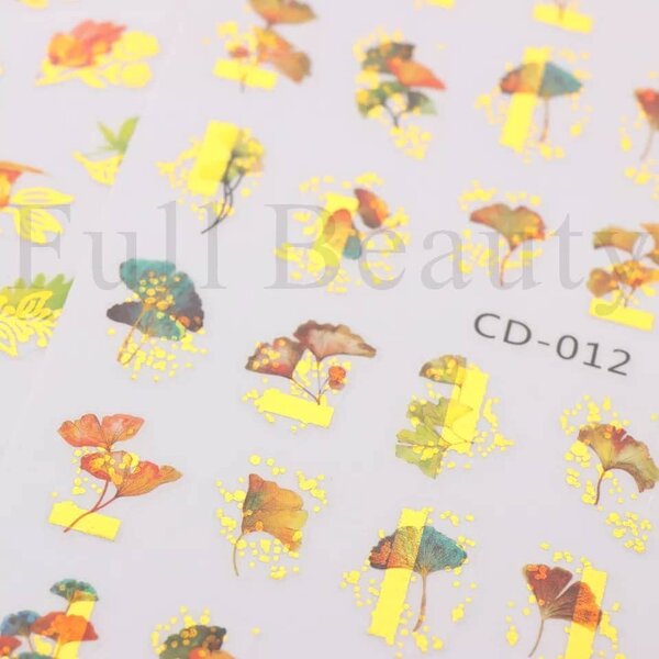 Стикер със златни орнаменти CD-012