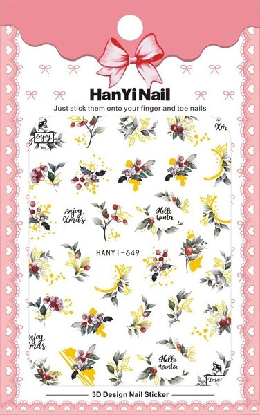 Стикер HANYI-649 със златни частици